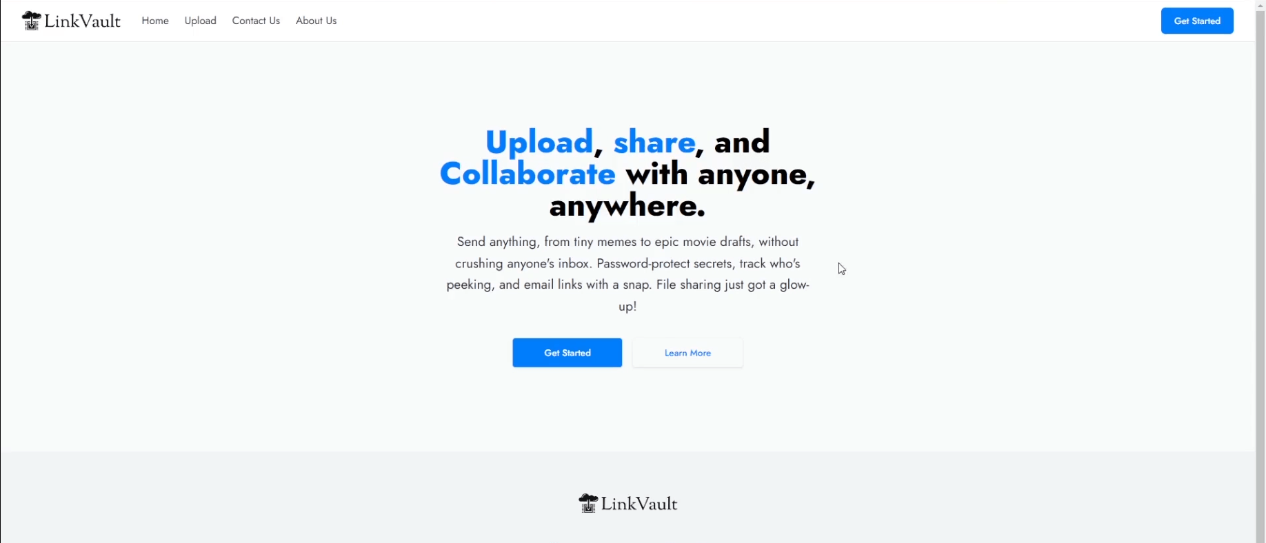 LinkVault File Sharing